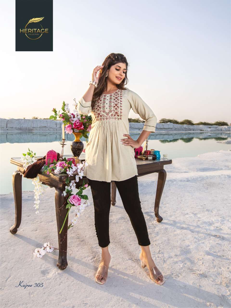 HERITAGE COLLECTION PRESENTS DESIGNER TUNICS WITH CONCEPT EMBROIDERY