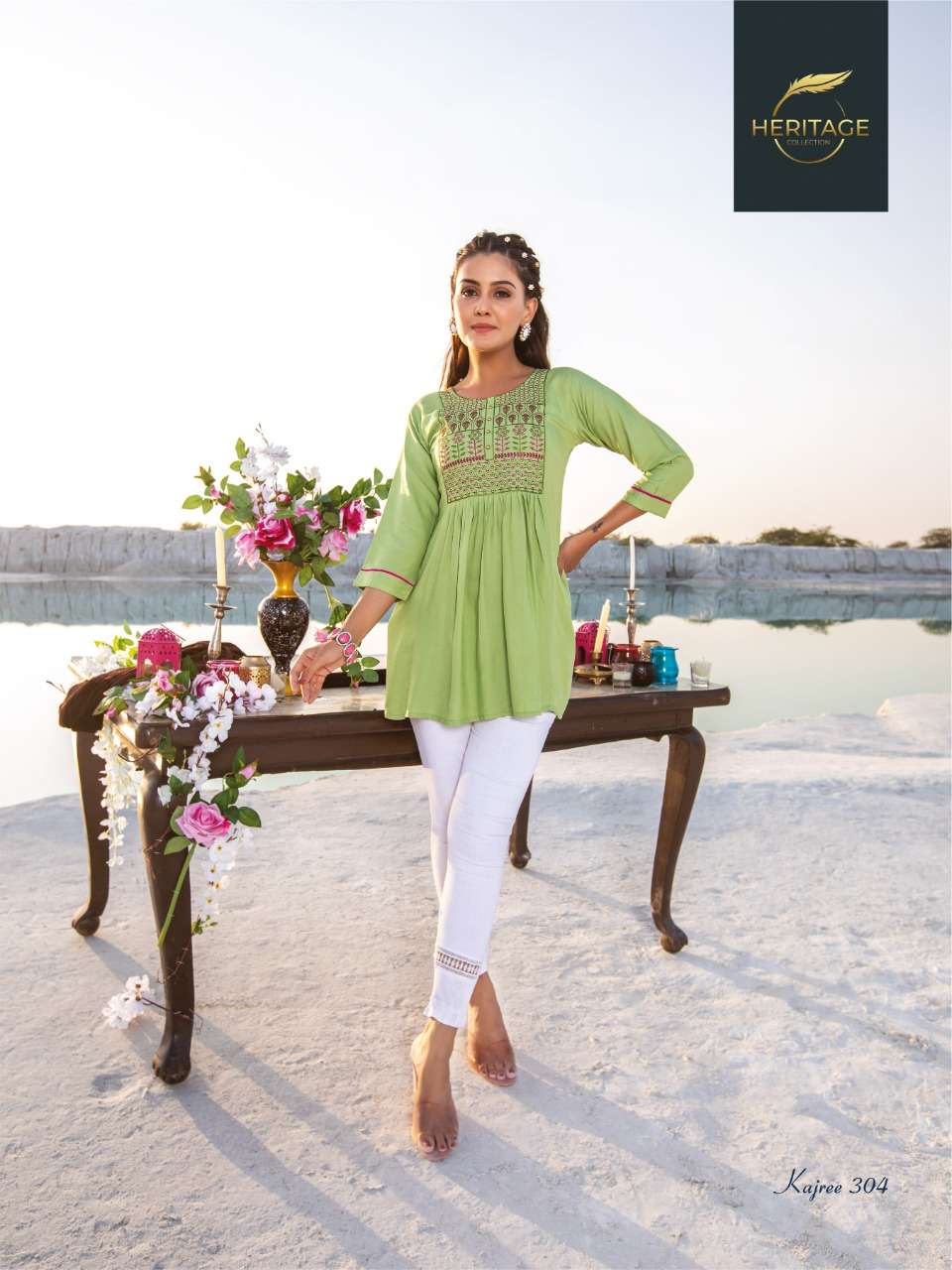 HERITAGE COLLECTION PRESENTS DESIGNER TUNICS WITH CONCEPT EMBROIDERY