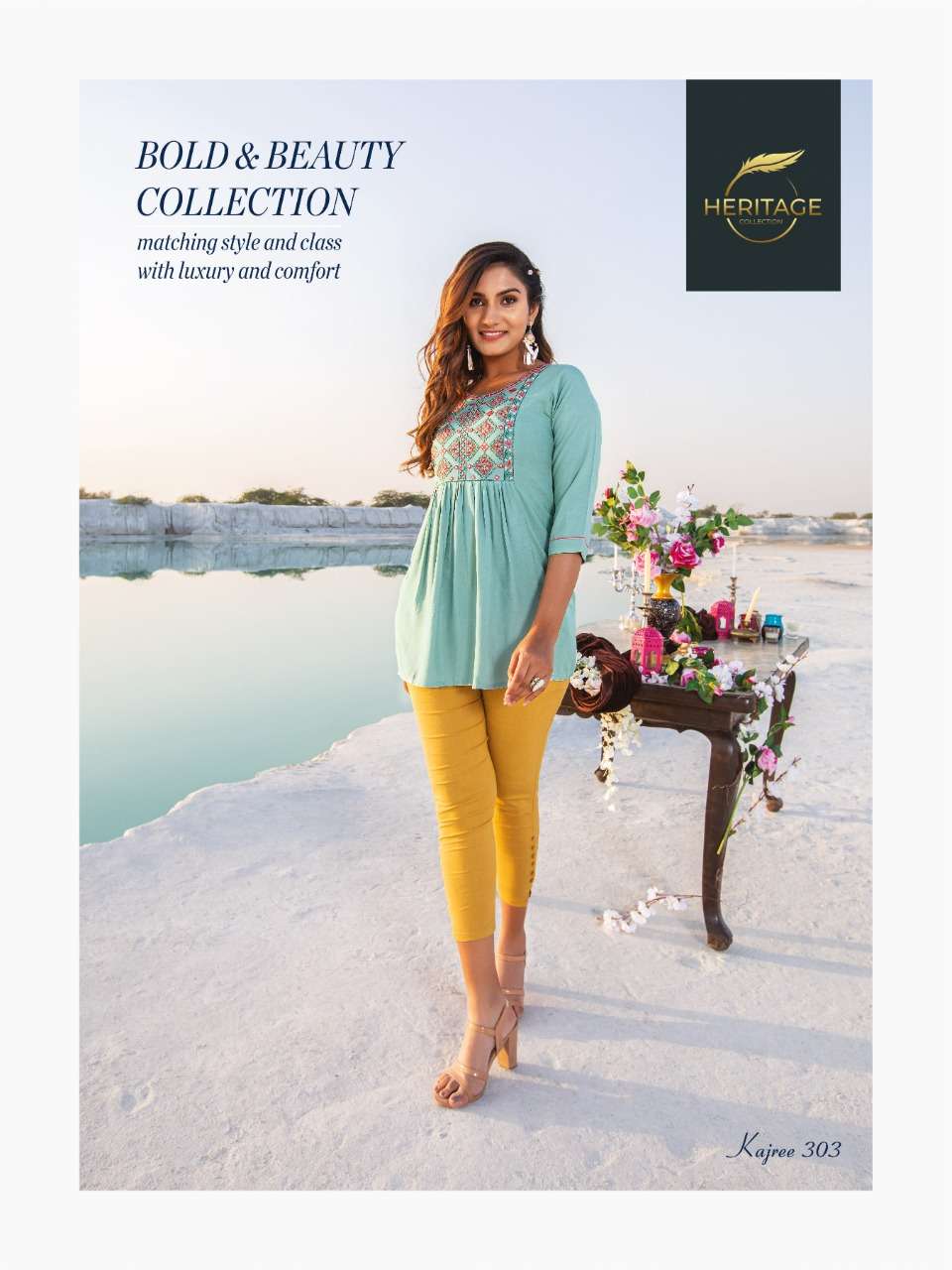 HERITAGE COLLECTION PRESENTS DESIGNER TUNICS WITH CONCEPT EMBROIDERY