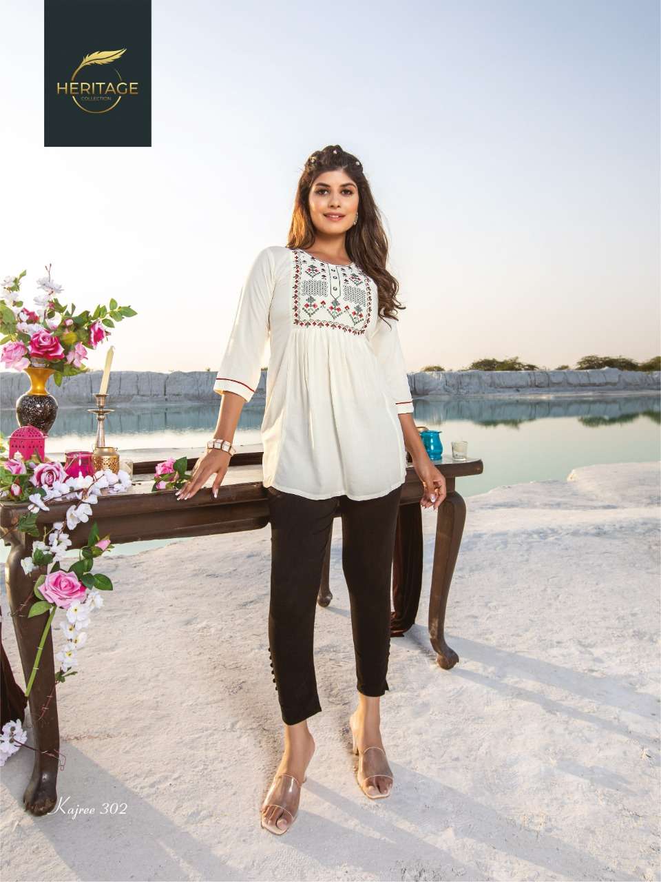 HERITAGE COLLECTION PRESENTS DESIGNER TUNICS WITH CONCEPT EMBROIDERY