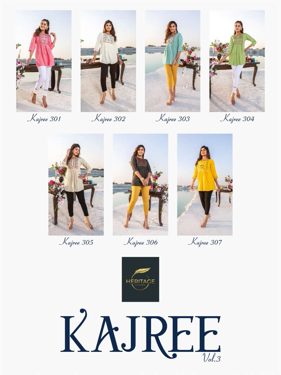 HERITAGE COLLECTION PRESENTS DESIGNER TUNICS WITH CONCEPT EMBROIDERY