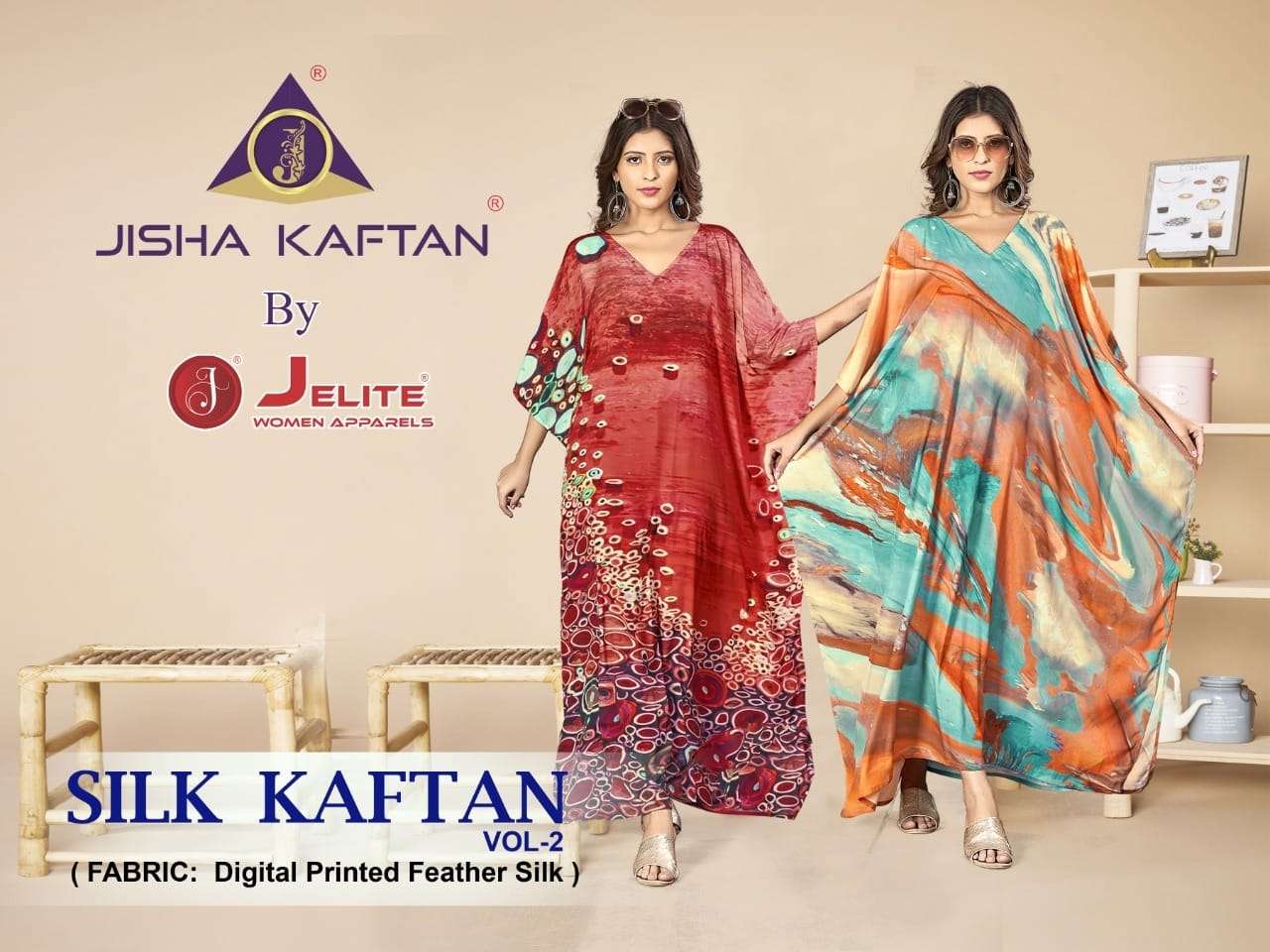 Jisha Kaftan Presents  Silk Kaftan Volume 2 wholesale catalog