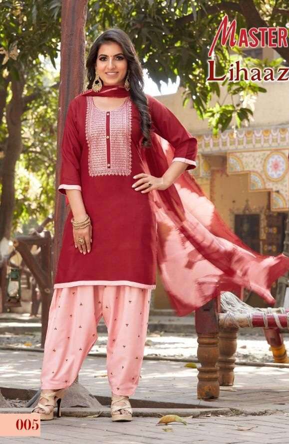 LIHAAZ PRESENT BATICK STYLE PATIALA STYLE KURTI PATIALA DUPATTA