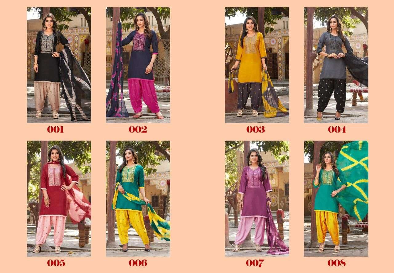 LIHAAZ PRESENT BATICK STYLE PATIALA STYLE KURTI PATIALA DUPATTA