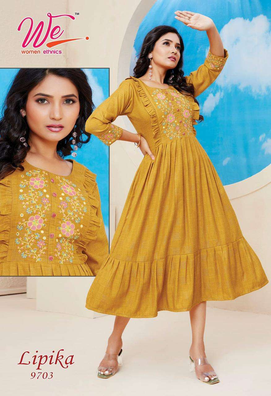 LIPIKA KurtiKart designer Round kurti wholesale catalog  