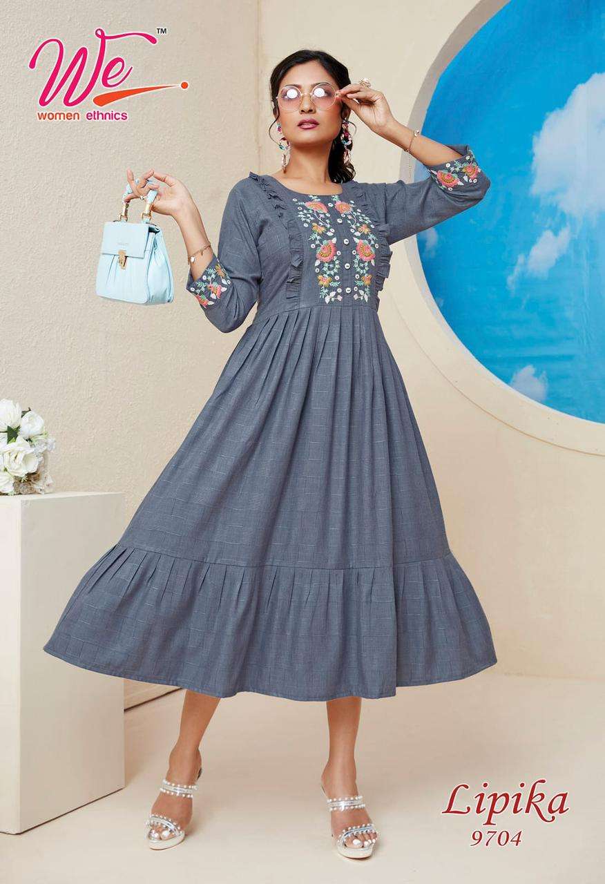 LIPIKA KurtiKart designer Round kurti wholesale catalog  
