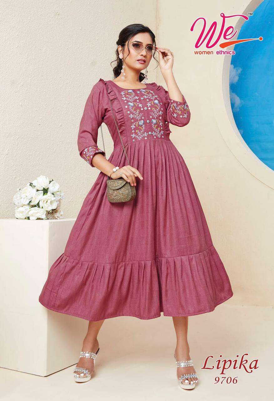 LIPIKA KurtiKart designer Round kurti wholesale catalog  