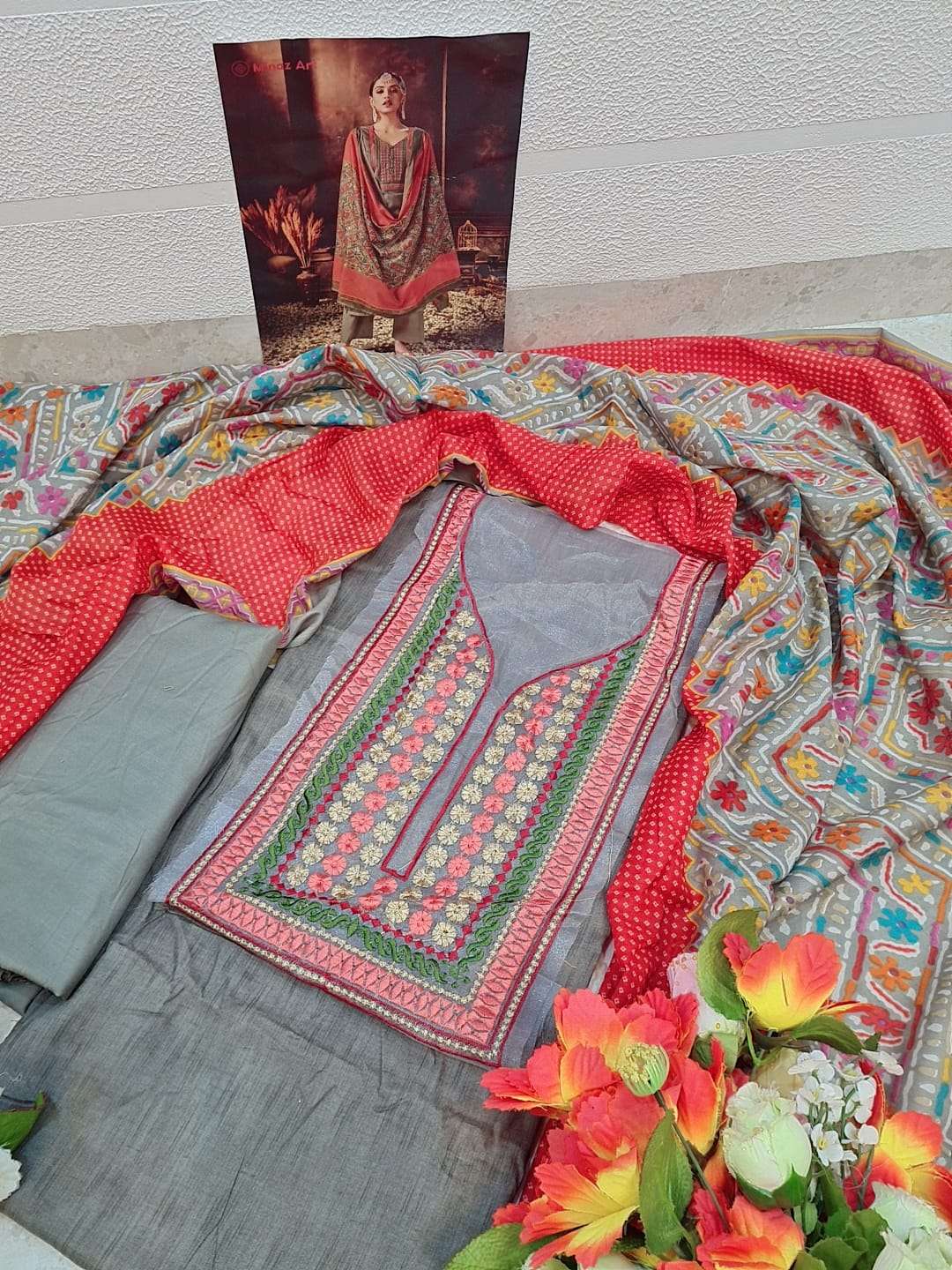 MINAZ ART PRESENT  MARHABA WHOLESALE LUXURY TURKIS PRINTED LAWN SUIT           