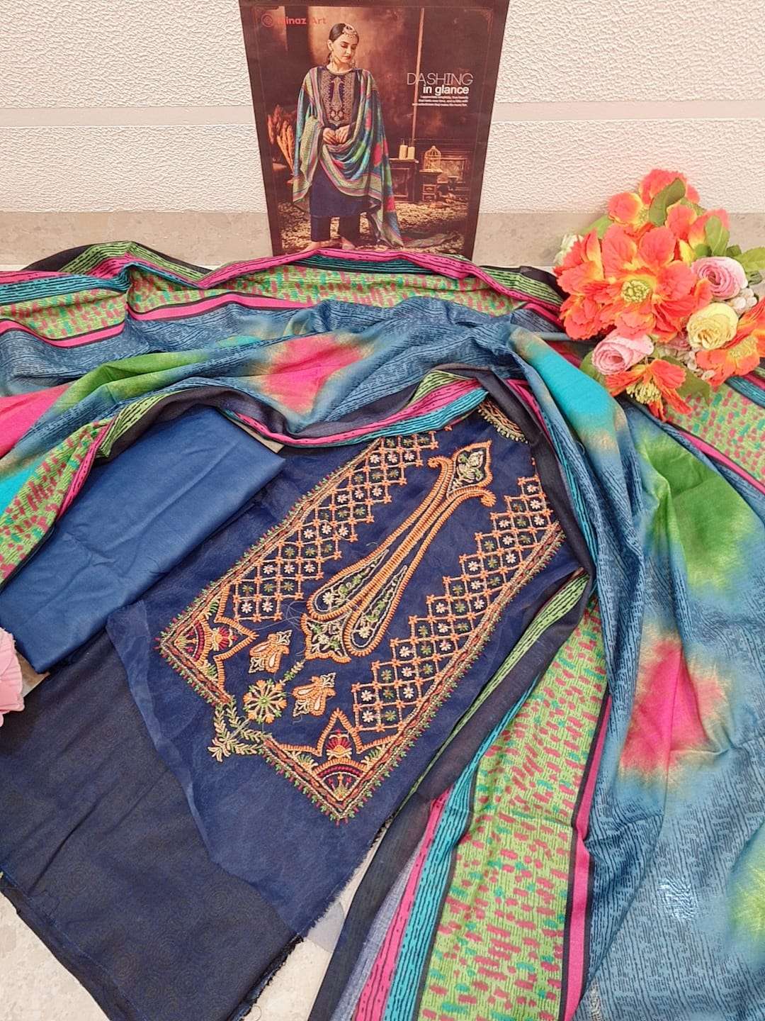 MINAZ ART PRESENT  MARHABA WHOLESALE LUXURY TURKIS PRINTED LAWN SUIT           