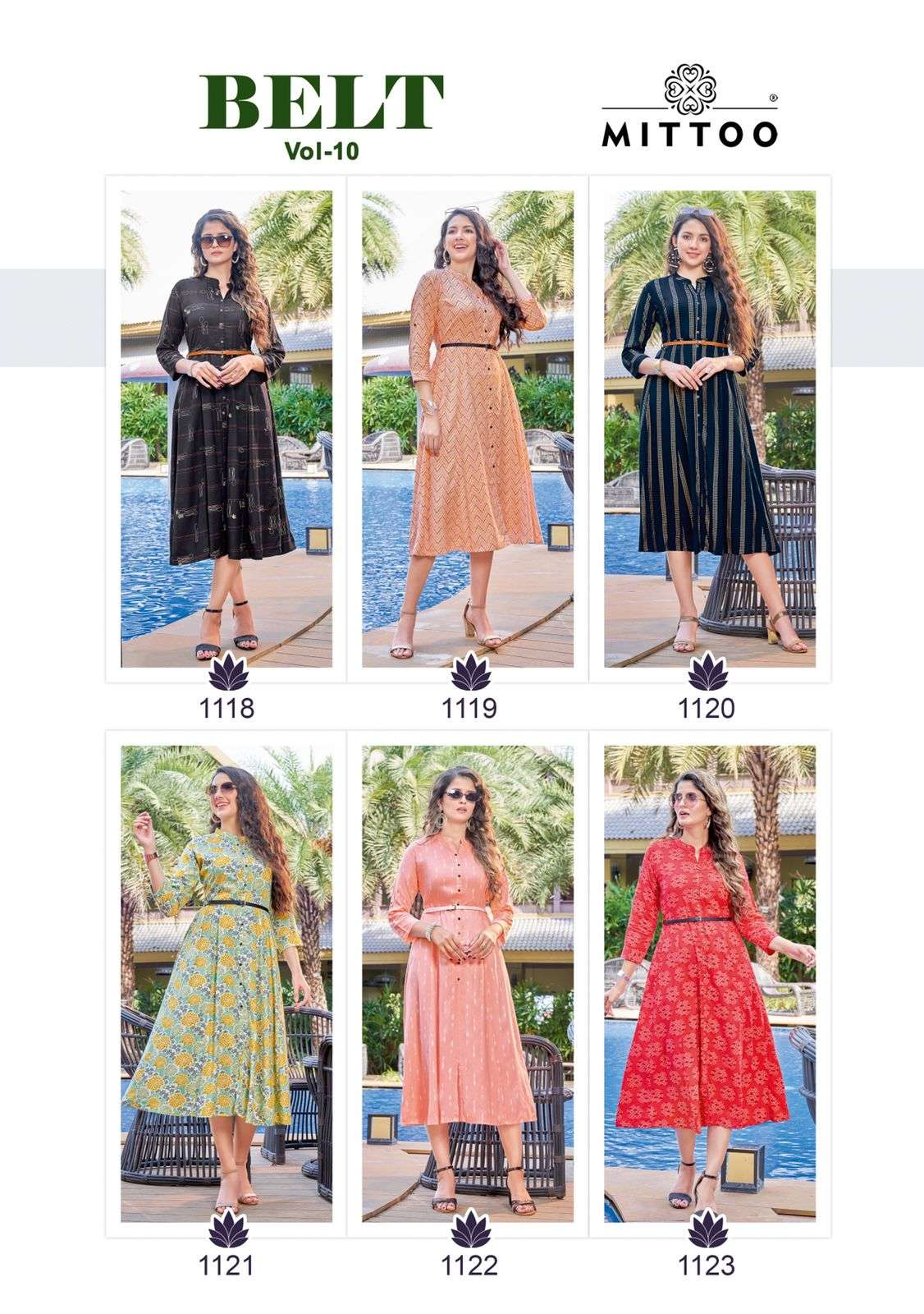 Mittoo Belt 10 Fancy Rayon Designer Kurti Collection western kurtis