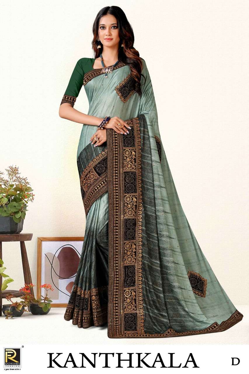 RONISHA PRESENT WHOLESALE CATLOGUE ON DESIGNER SAREE