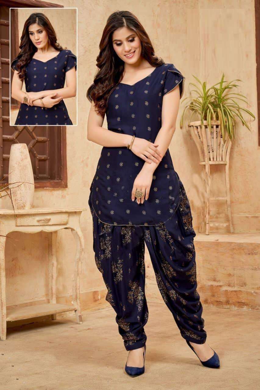 Textile Export Present Hasti 2 Regular Wear Kurti With Patiyala Suits Collection on wholesale