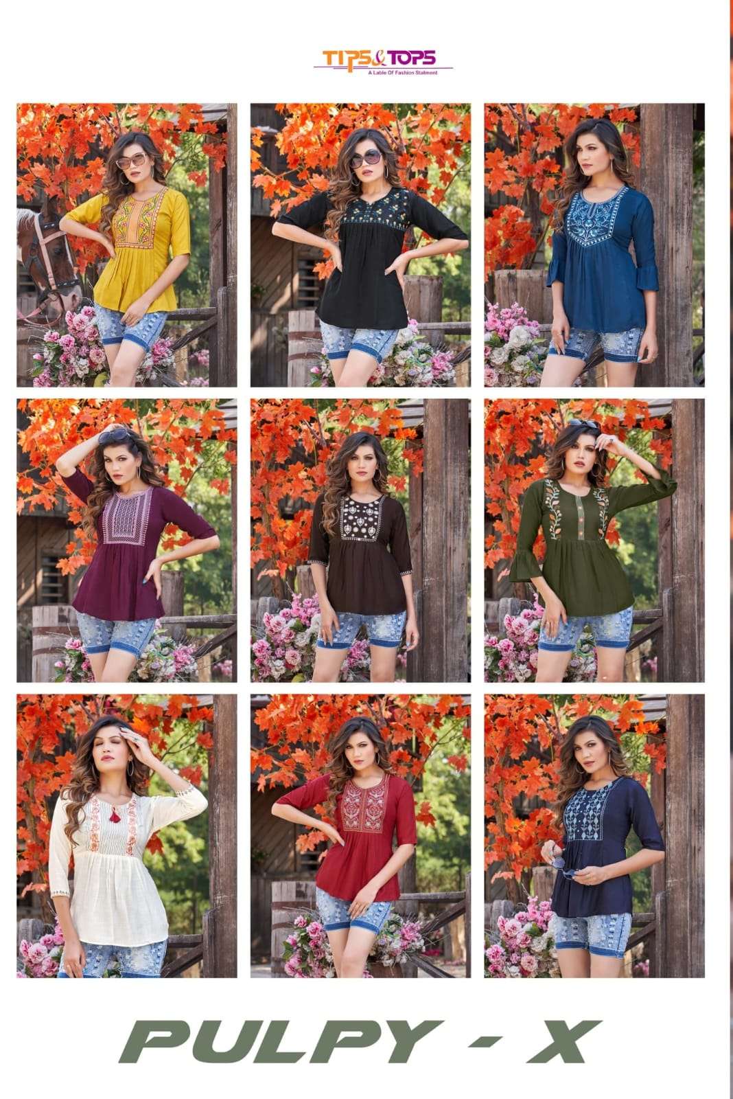 TIPS & TOPS Launching  PULPY Vol 10 Fancy Short Tops