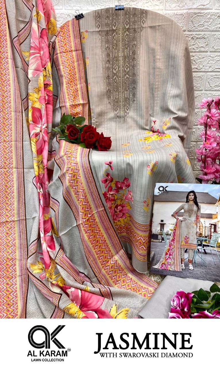 Al Karam Jasmine Vol 1 Pure Soft Cotton Digital Print On Wholesale