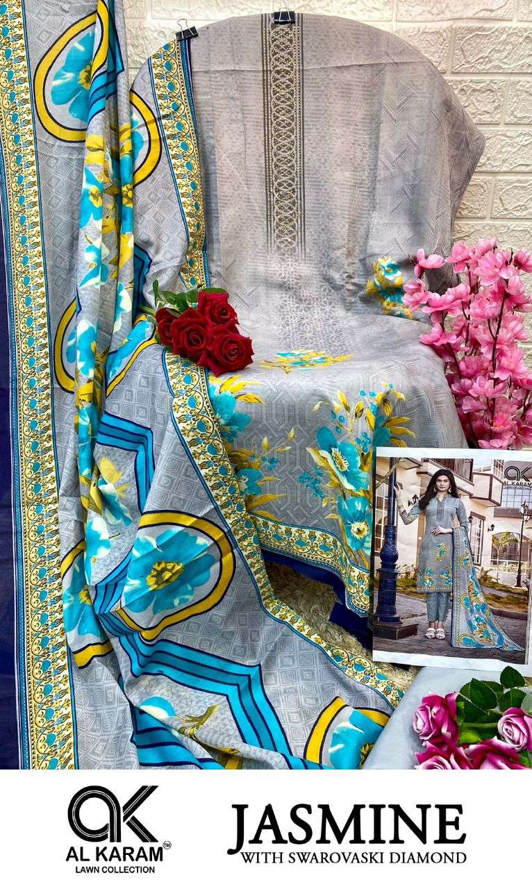 Al Karam Jasmine Vol 1 Pure Soft Cotton Digital Print On Wholesale
