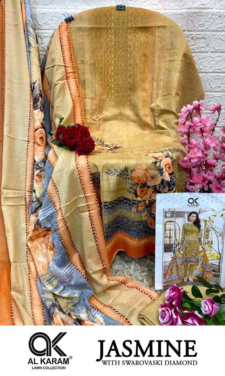 Al Karam Jasmine Vol 1 Pure Soft Cotton Digital Print On Wholesale