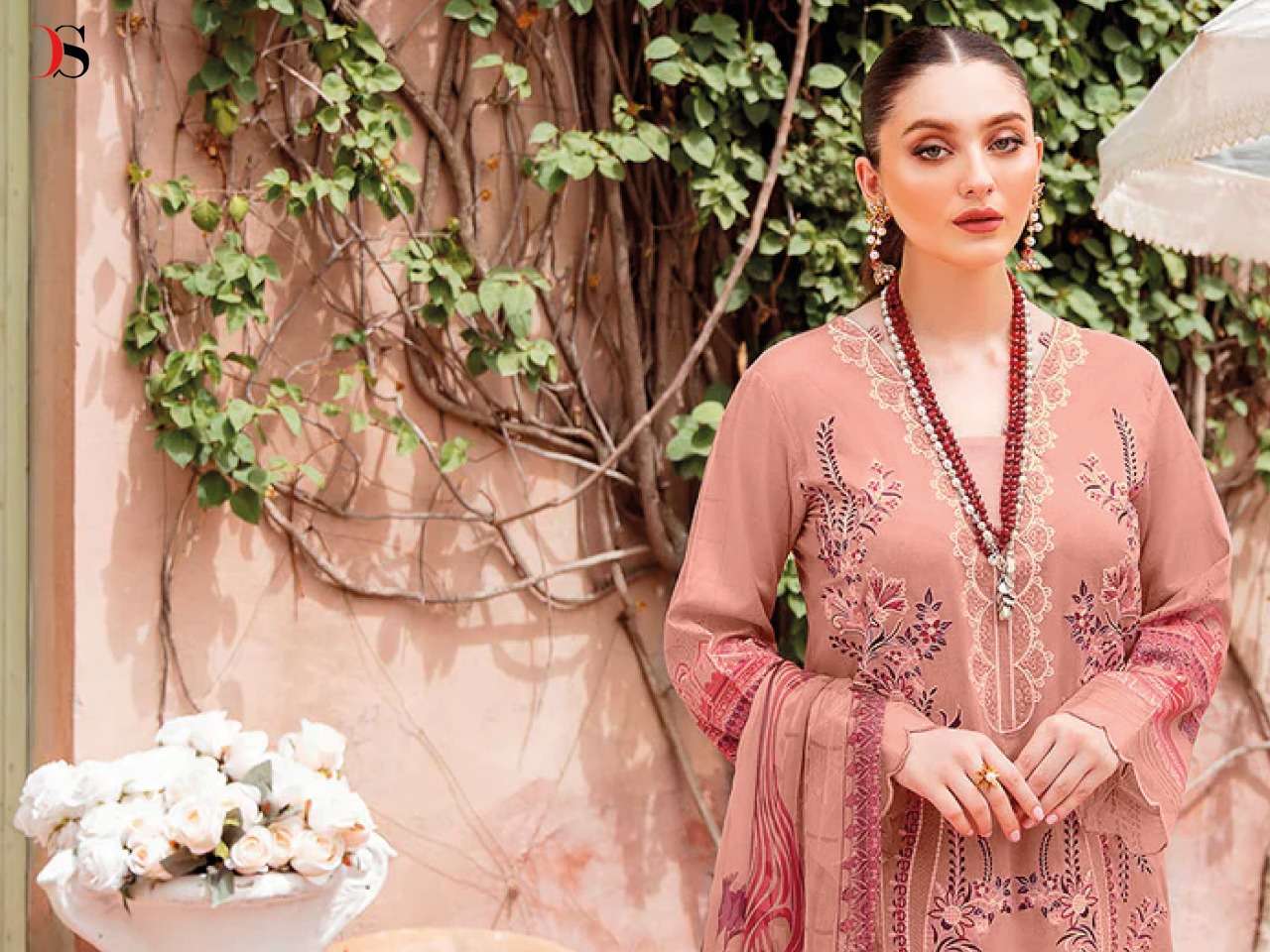 Cheveron Lawn 4 By Deepsy Suits Pure Cotton With Heavy Self Embroidery On Wholesale