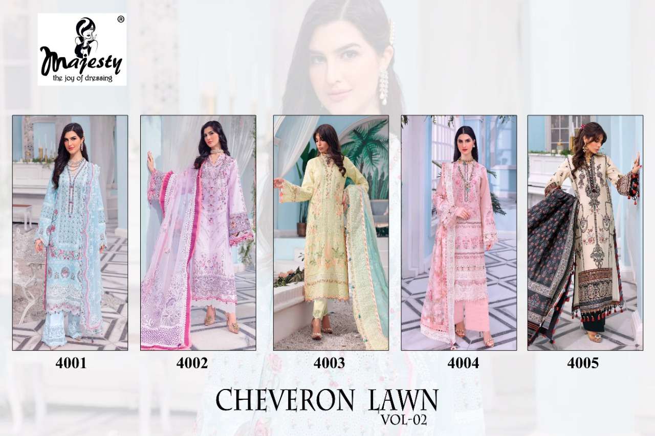Cheveron Lawn Vol 2 Pure Cotton Patch Embroidery Work On Wholesale