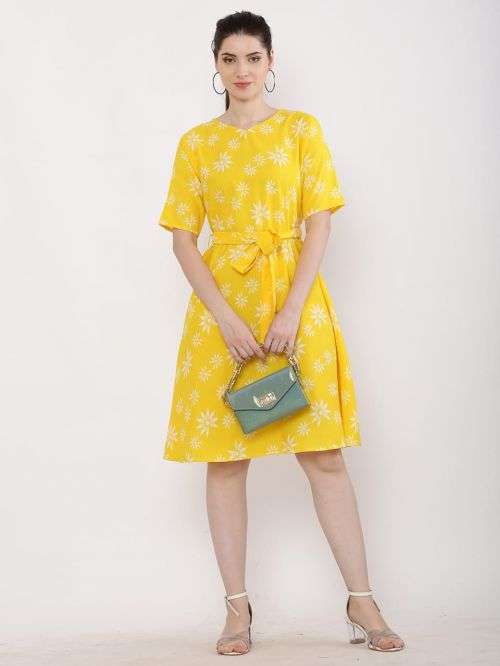 Crape Western 49 Regular Wear Short Frock Collection On Wholesale