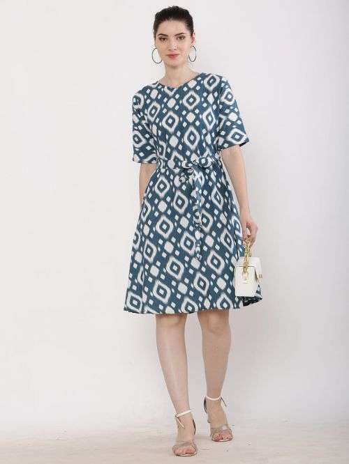 Crape Western 49 Regular Wear Short Frock Collection On Wholesale