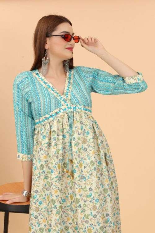 Growish Mars 1023 Fancy Long Anarkali Kurti Collection On Wholesale
