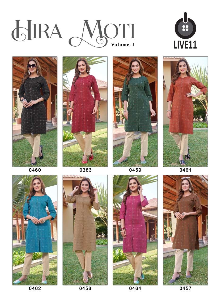 Hira Moti Vol 1 Printed Stright Designer Kurtis On Wholesale