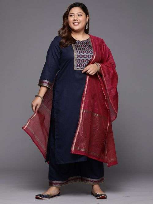Indo Era Plus 2302 Fancy Kurti Bottom With Dupatta Collection On Wholesale