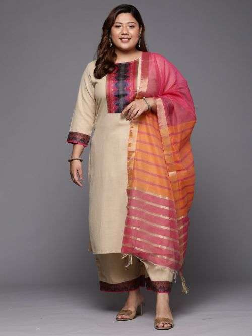 Indo Era Plus 2302 Fancy Kurti Bottom With Dupatta Collection On Wholesale