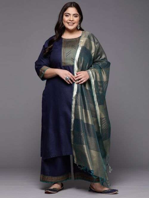Indo Era Plus 2302 Fancy Kurti Bottom With Dupatta Collection On Wholesale