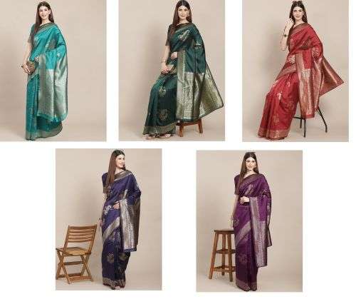 Jacquard 103 Ocassion Wear Banarasi Saree Collection On Wholesale