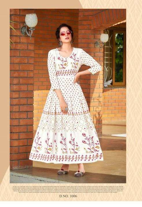 Jinesh Nx Aasma Vol 1 Designer Anarkali Kurti Collection On Wholesale