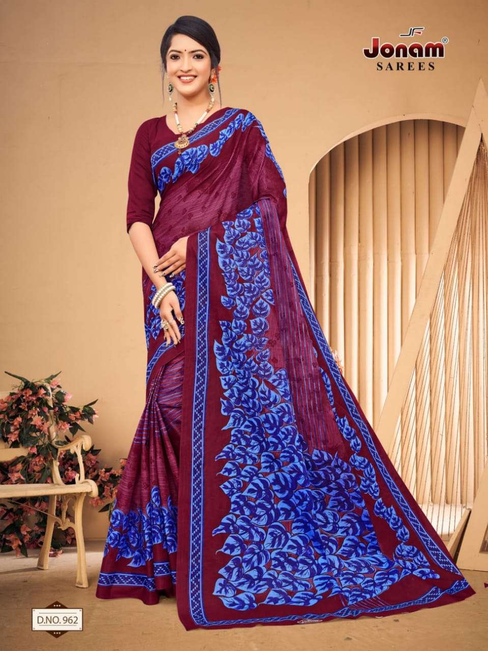Jonam Karishma Vol 14 Regular Wear Printed Cotton Saree On Wholesale