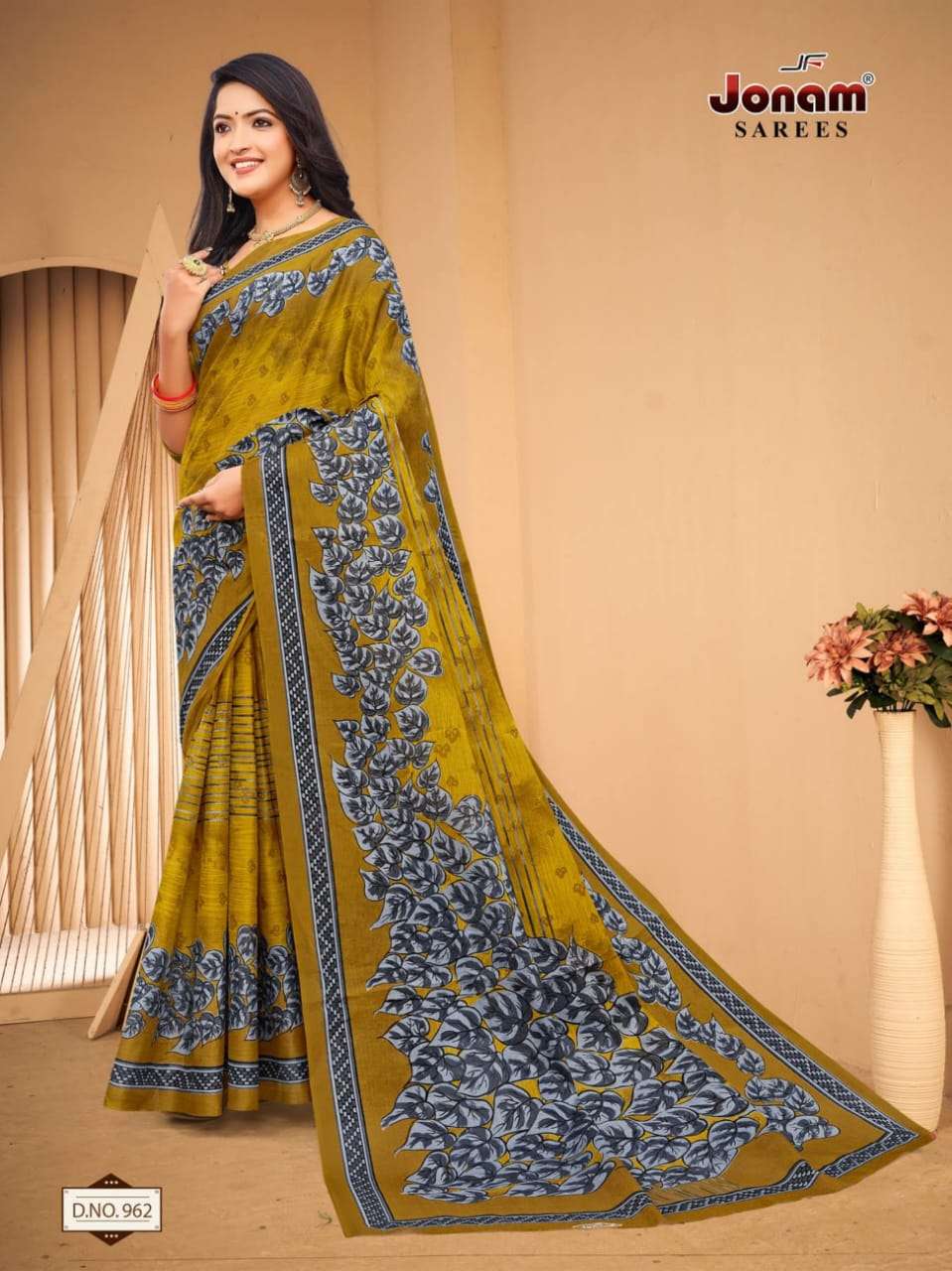 Jonam Karishma Vol 14 Regular Wear Printed Cotton Saree On Wholesale