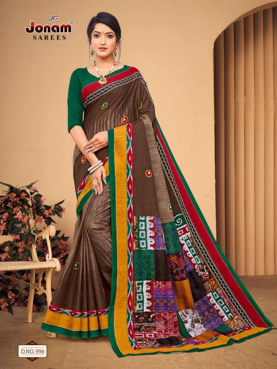 Jonam Karishma Vol 14 Regular Wear Printed Cotton Saree On Wholesale
