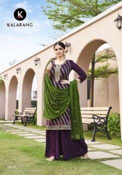 Kalarang Divyanka Festival Wear Designer Dress Material On Wholesale