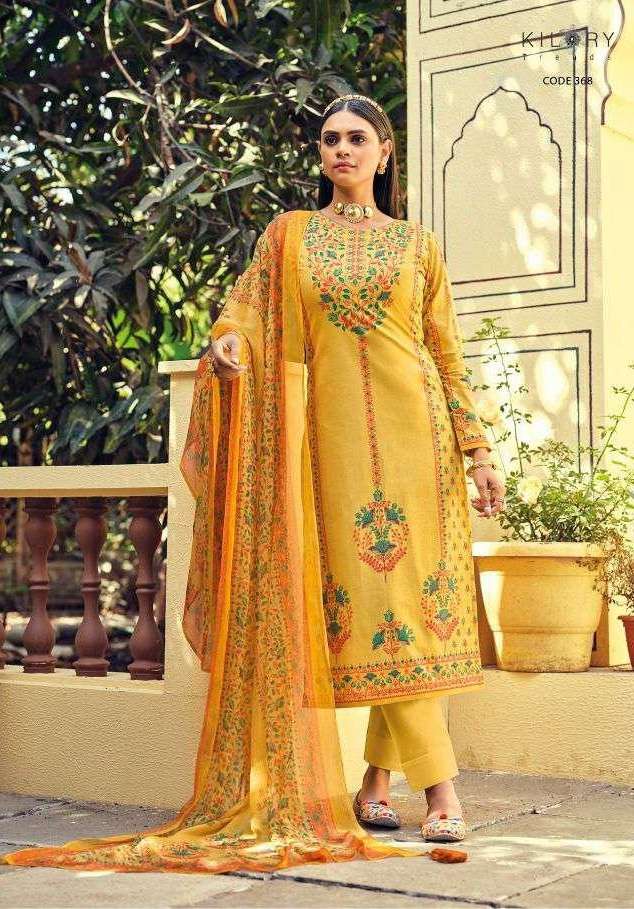 Kilory Trends Presents - Zinab Pure Cambric Cotton With Fancy Swarovski Work With Digital Print On Wholesale