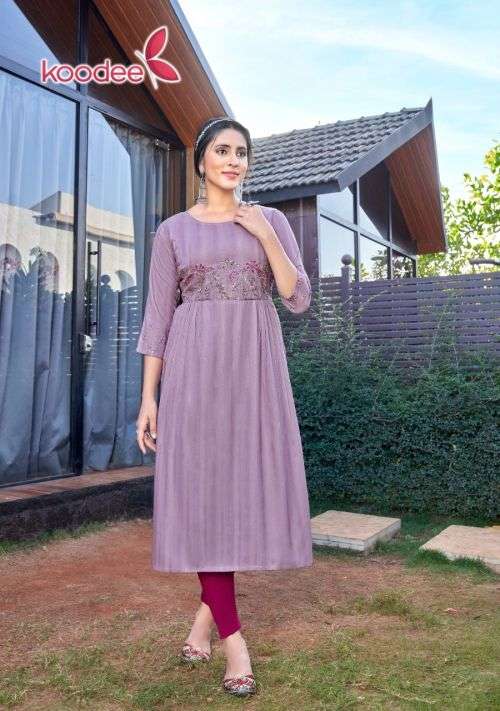 Koodee Morni Vol 1 Nayra Cut Designer Kurti On Wholesale