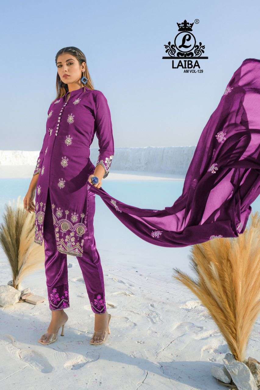  Laiba The Designer Studio Am Vol-129 Readymade Collection On Wholesale