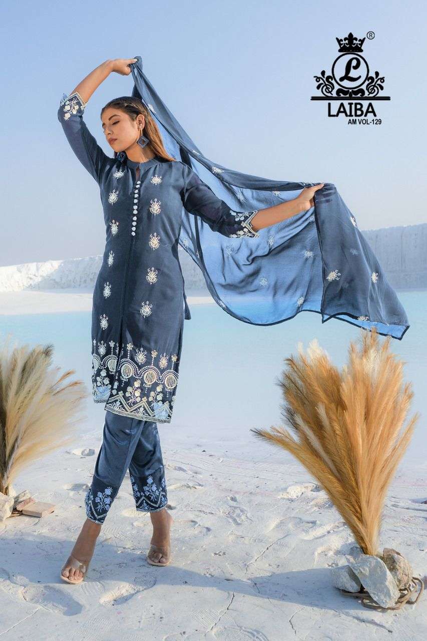  Laiba The Designer Studio Am Vol-129 Readymade Collection On Wholesale