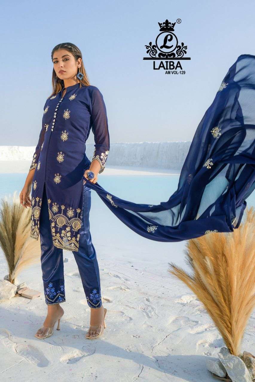  Laiba The Designer Studio Am Vol-129 Readymade Collection On Wholesale