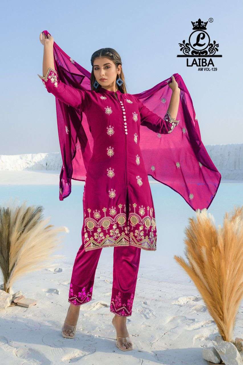  Laiba The Designer Studio Am Vol-129 Readymade Collection On Wholesale