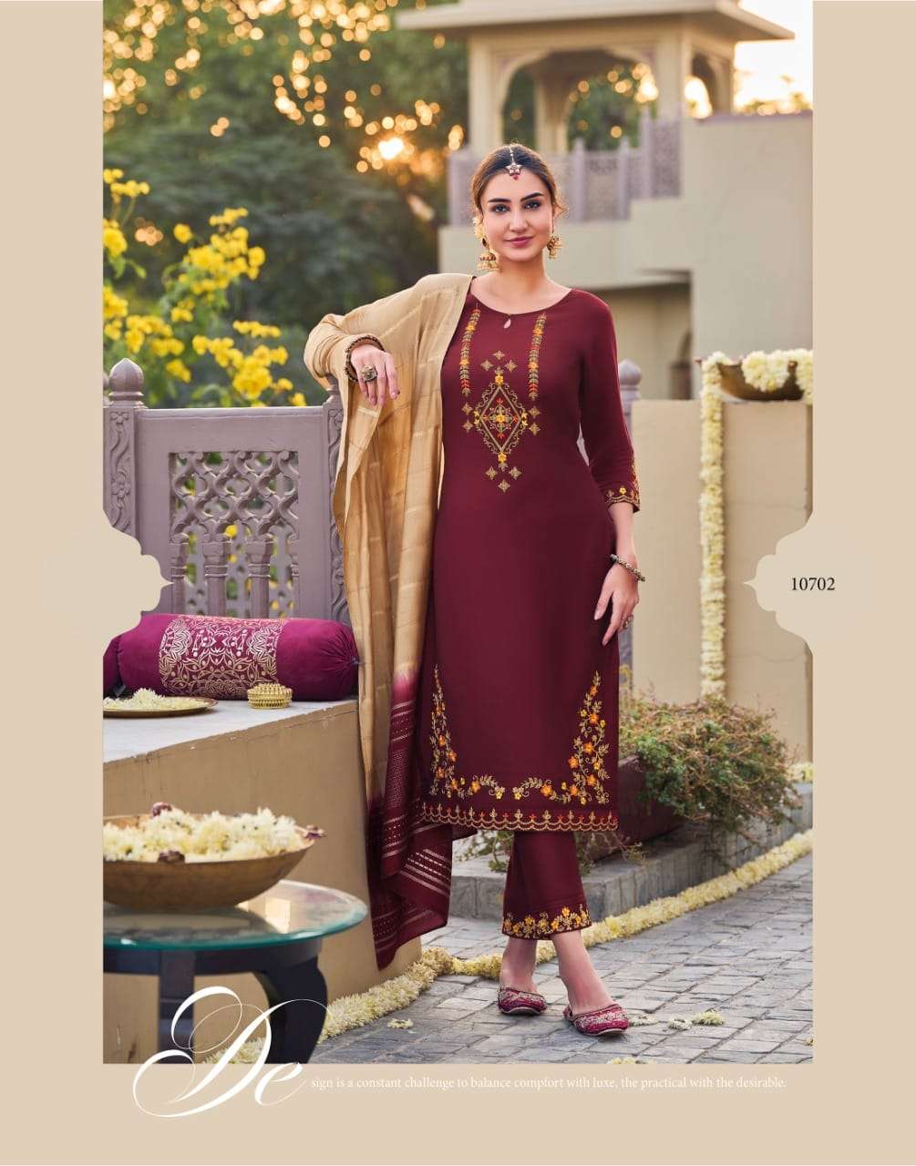 Lily And Lali Gulnaaz Fancy Kurti With Bottom Dupatta Collection On Wholesale