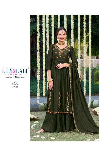 Lily & Lali Aafreen Embroidery & Handwork on Super Silk fabric Nyra Kurti On Wholesale