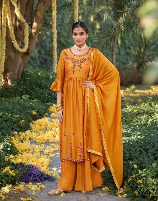 Lily & Lali Aafreen Embroidery & Handwork on Super Silk fabric Nyra Kurti On Wholesale