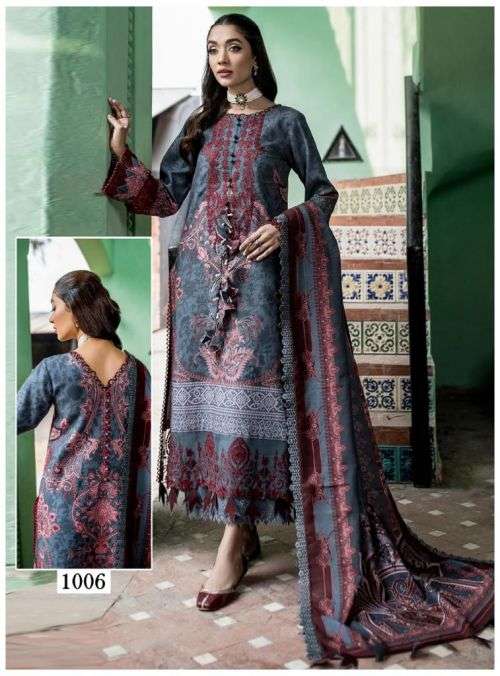 Maryam Andaaz Luxury Karachi Cotton Dress Material  On Wholesale
