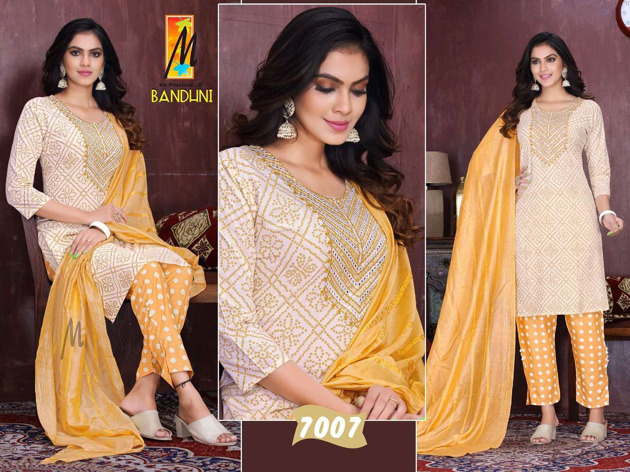 Master Bandhni Kurti Pant Dupatta On New Concept With Wholesale Price