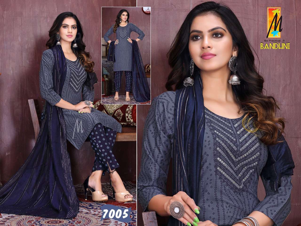 Master Bandhni Kurti Pant Dupatta On New Concept With Wholesale Price