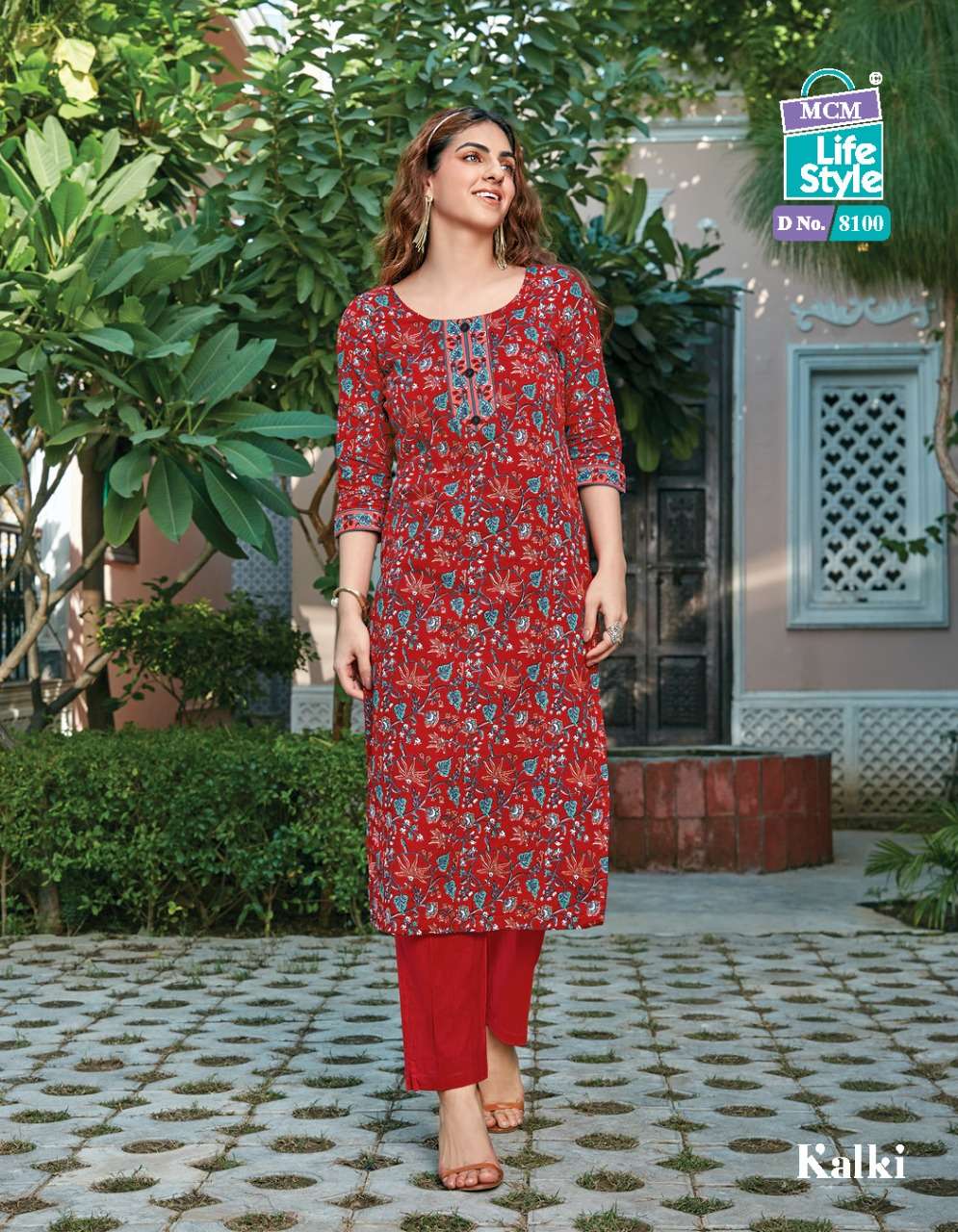 Mcm Lifestyle Kalki Pure Cotton Readymade Designer Kurtis On Wholesale
