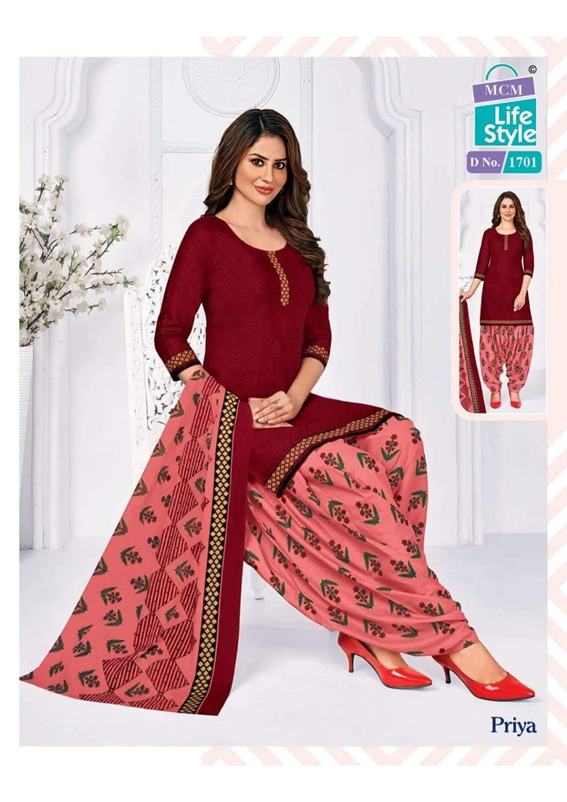 MCM Lifestyle  Present Priya Vol 17 With Pocket Special Dress Material On Wholesale