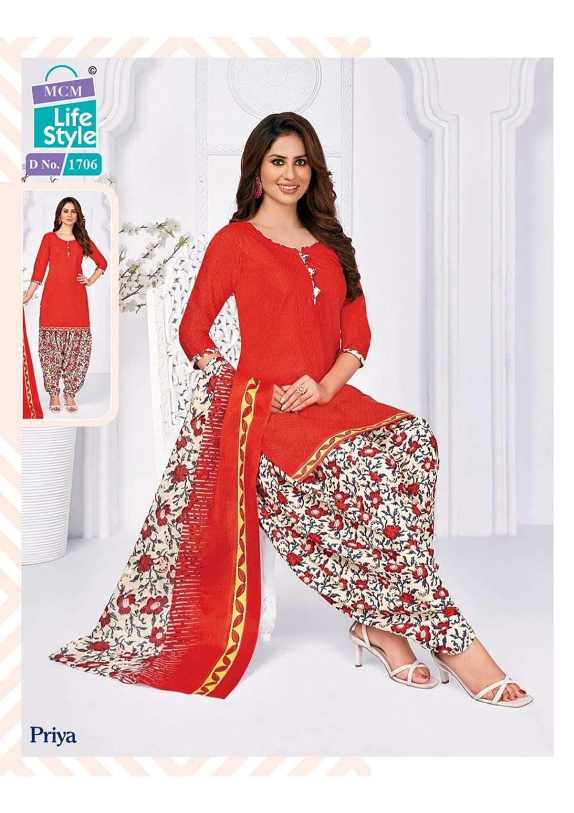 MCM Lifestyle  Present Priya Vol 17 With Pocket Special Dress Material On Wholesale